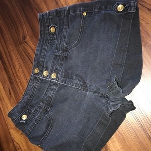 Black high waisted shorts size 10
